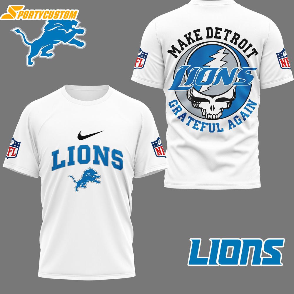 Detroit Lions NFL Grateful Game Day 3D Shirt For Fans