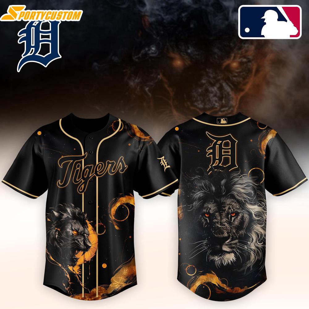 Detroit Tigers MLB x Lion Baseball Jersey For Fans