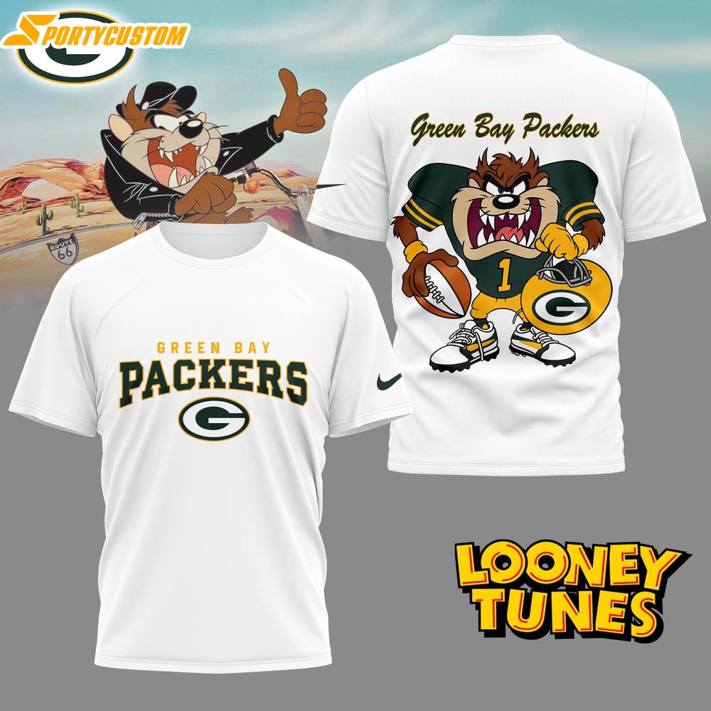 Green Bay Packers NFL and Looney Tunes 3D Shirt For Fans