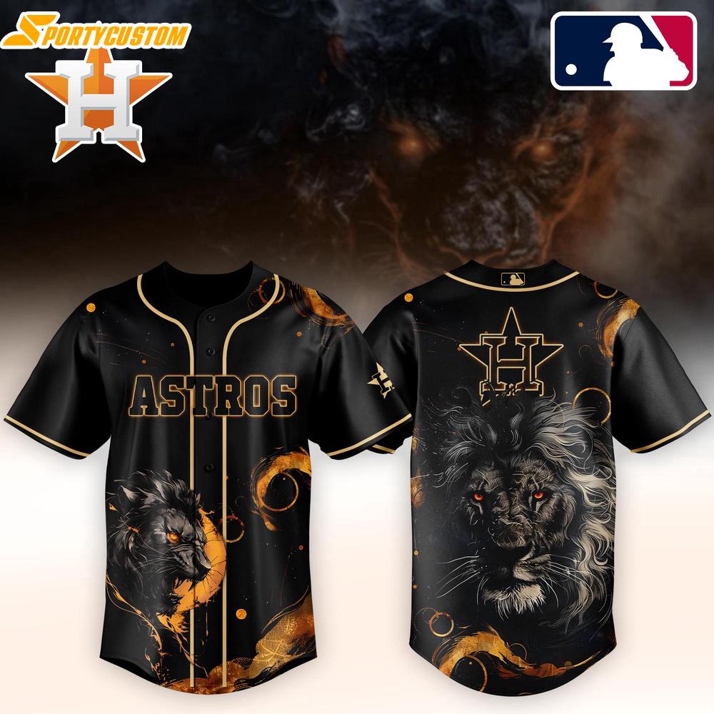 Houston Astros MLB x Lion Baseball Jersey For Fans