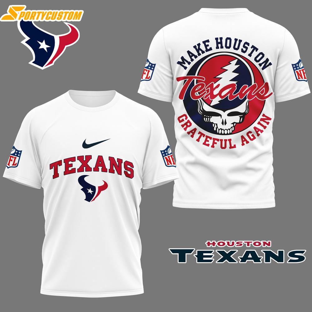 Houston Texans NFL Grateful Game Day 3D Shirt For Fans