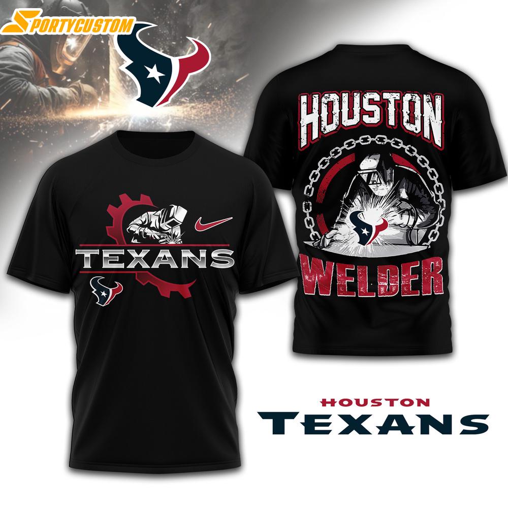 Houston Texans NFL Welder 3D Shirt For Fans