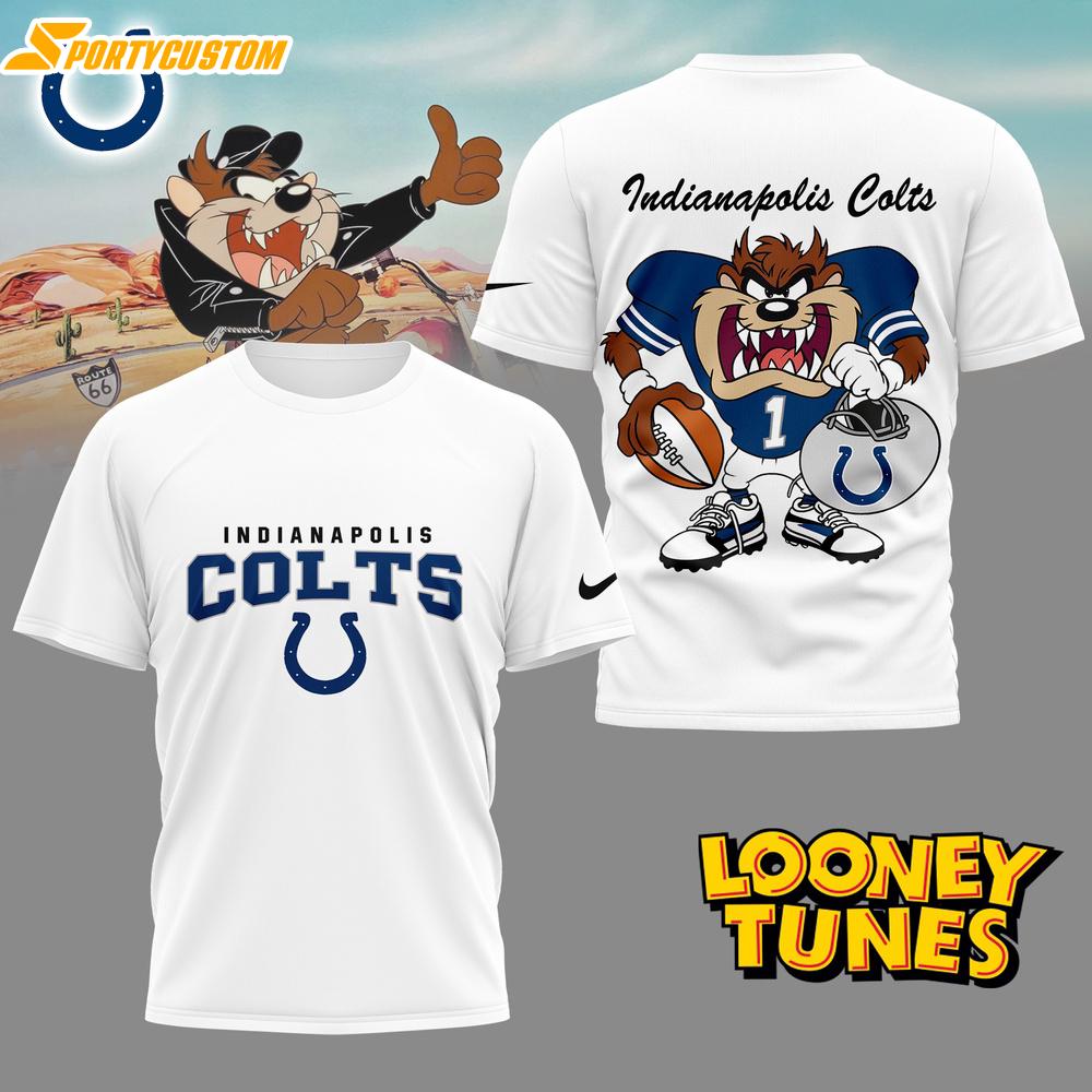 Indianapolis Colts NFL and Looney Tunes 3D Shirt For Fans