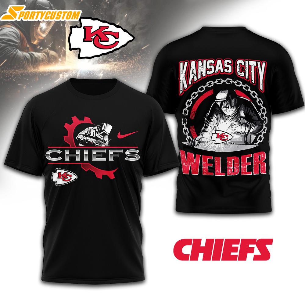 Kansas City Chiefs NFL Welder 3D Shirt For Fans