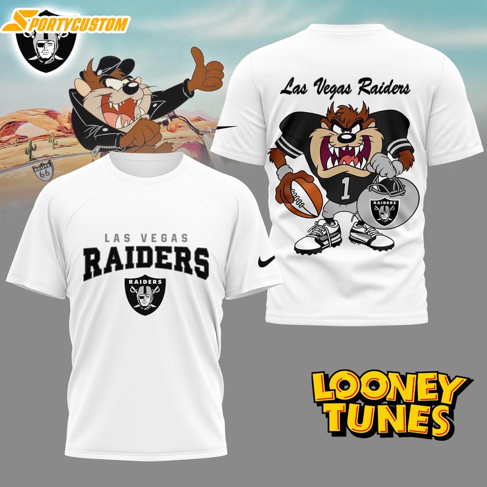 Las Vegas Raiders NFL and Looney Tunes 3D Shirt For Fans