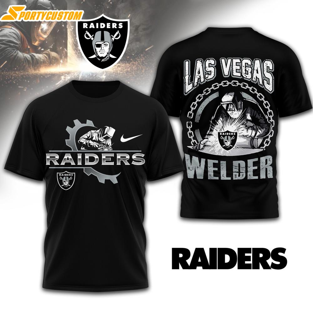 Las Vegas Raiders NFL Welder 3D Shirt For Fans