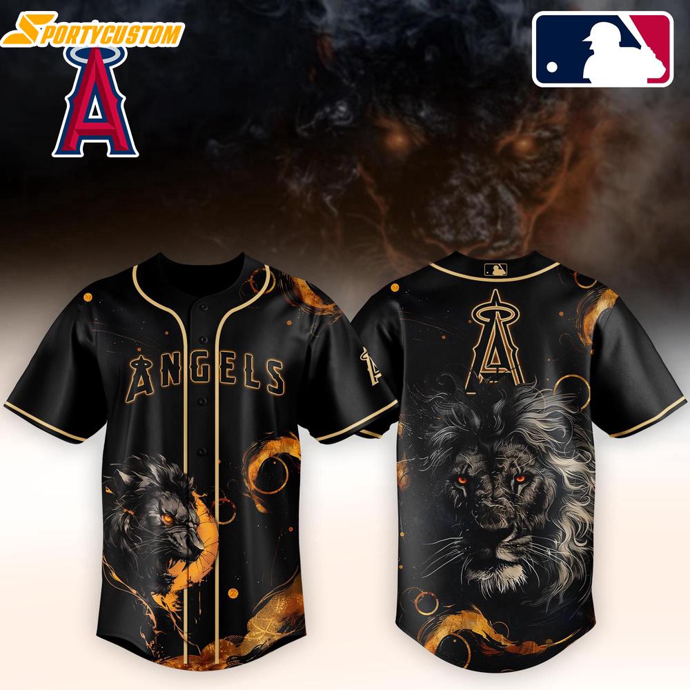 Los Angeles Angels MLB x Lion Baseball Jersey For Fans Los Angeles Angels MLB x Lion Baseball Jersey For Fans