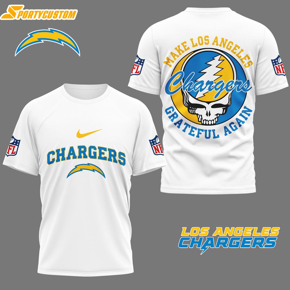 Los Angeles Chargers NFL Grateful Game Day 3D Shirt For Fans