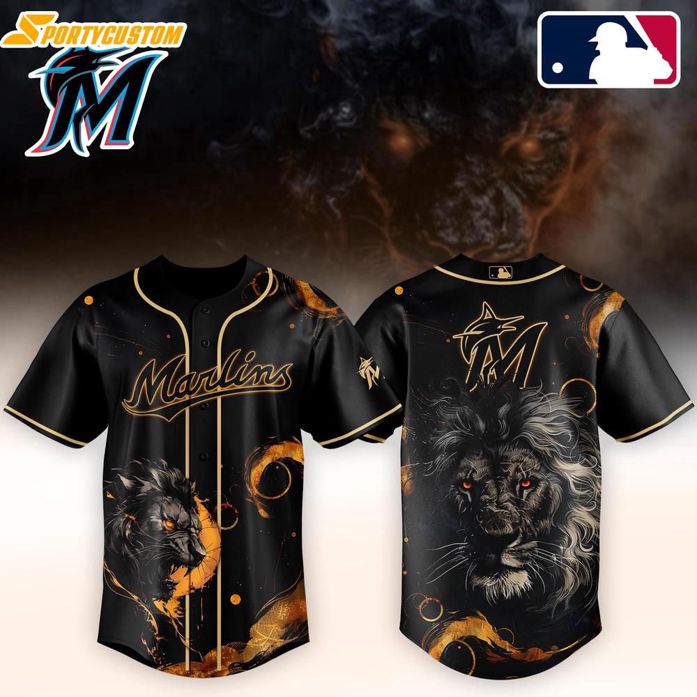Miami Marlins MLB x Lion Baseball Jersey For Fans
