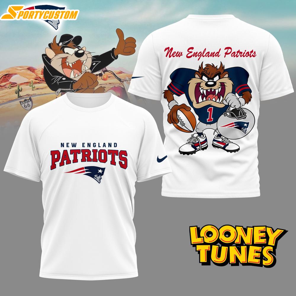 New England Patriots NFL and Looney Tunes 3D Shirt For Fans