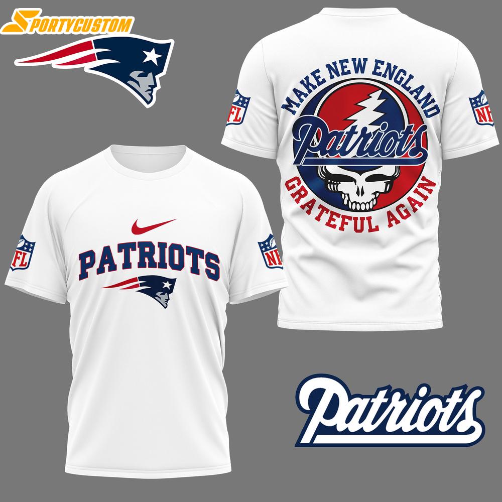 New England Patriots NFL Grateful Game Day 3D Shirt For Fans