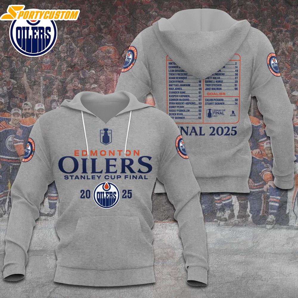 NHL Edmonton Oilers 2025 Western Conference Champions 3D Hoodie Shirt