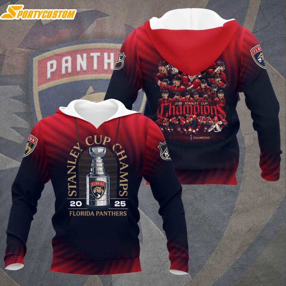 NHL Florida Panthers Eastern Conference Champions Club 3D Hoodie Shirt