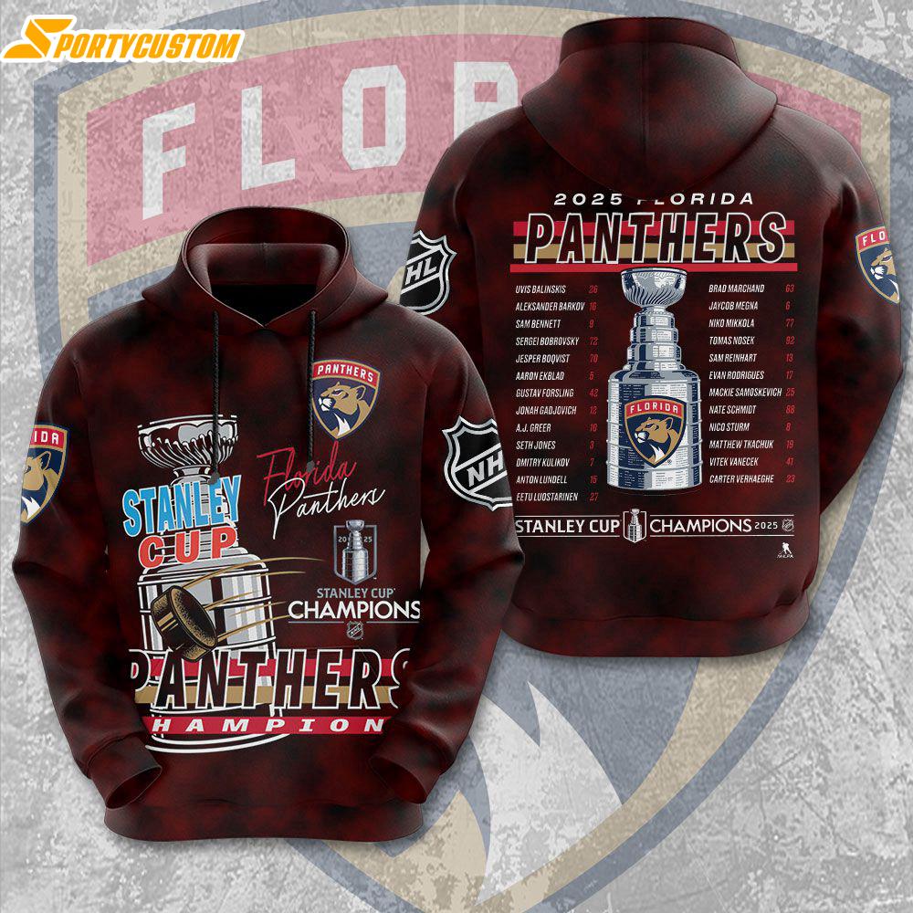 NHL Florida Panthers Eastern Conference Champions Series 3D Hoodie Shirt