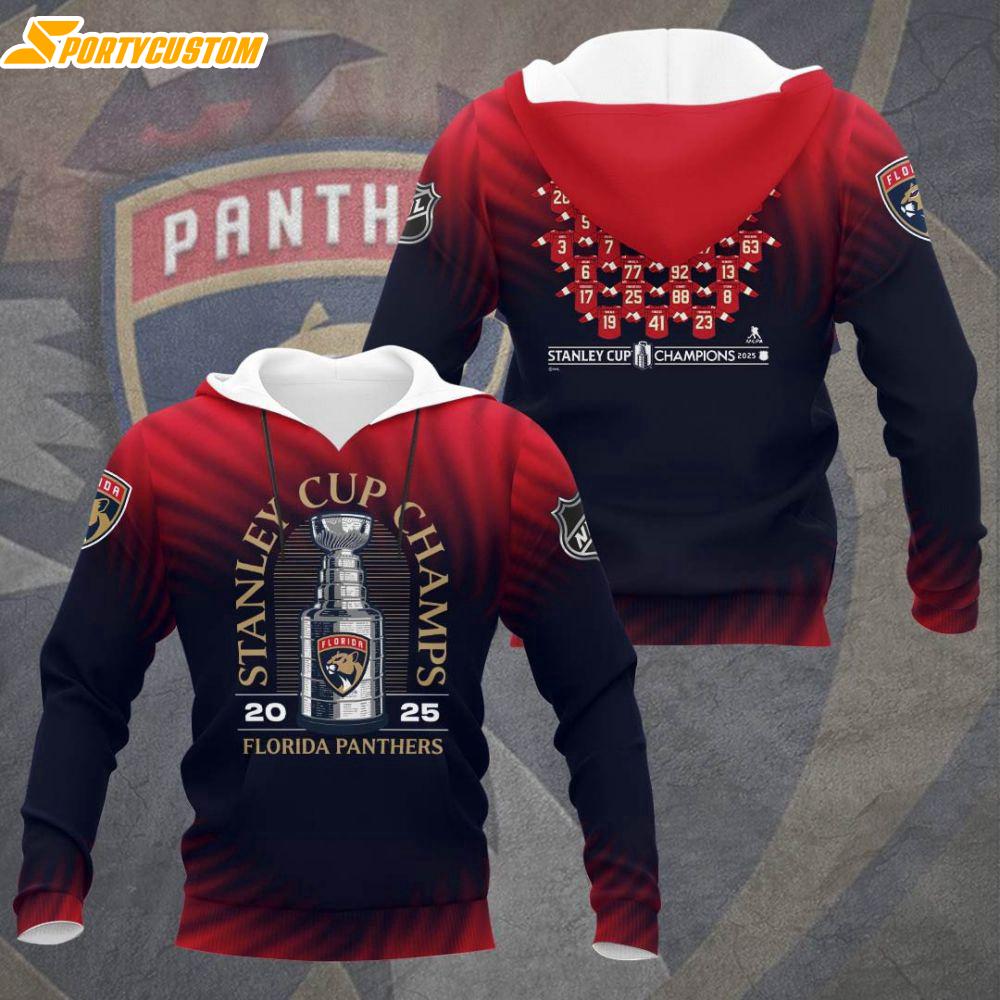 NHL Florida Panthers Eastern Conference Champions Strength 3D Hoodie Shirt