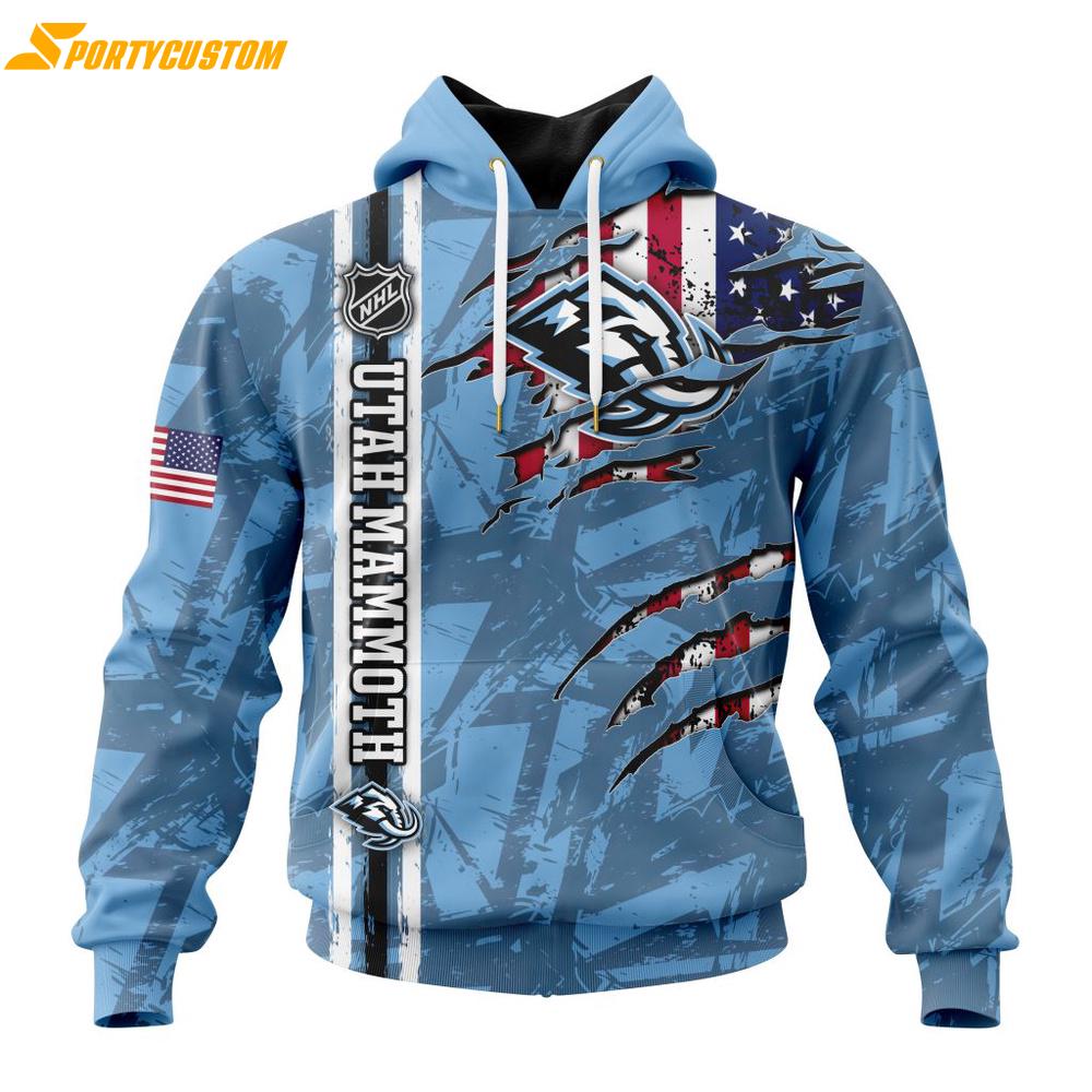 NHL Utah Mammoth 3D Hoodie Shirt