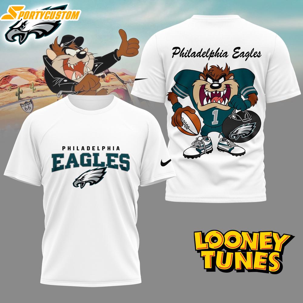 Philadelphia Eagles NFL and Looney Tunes 3D Shirt For Fans