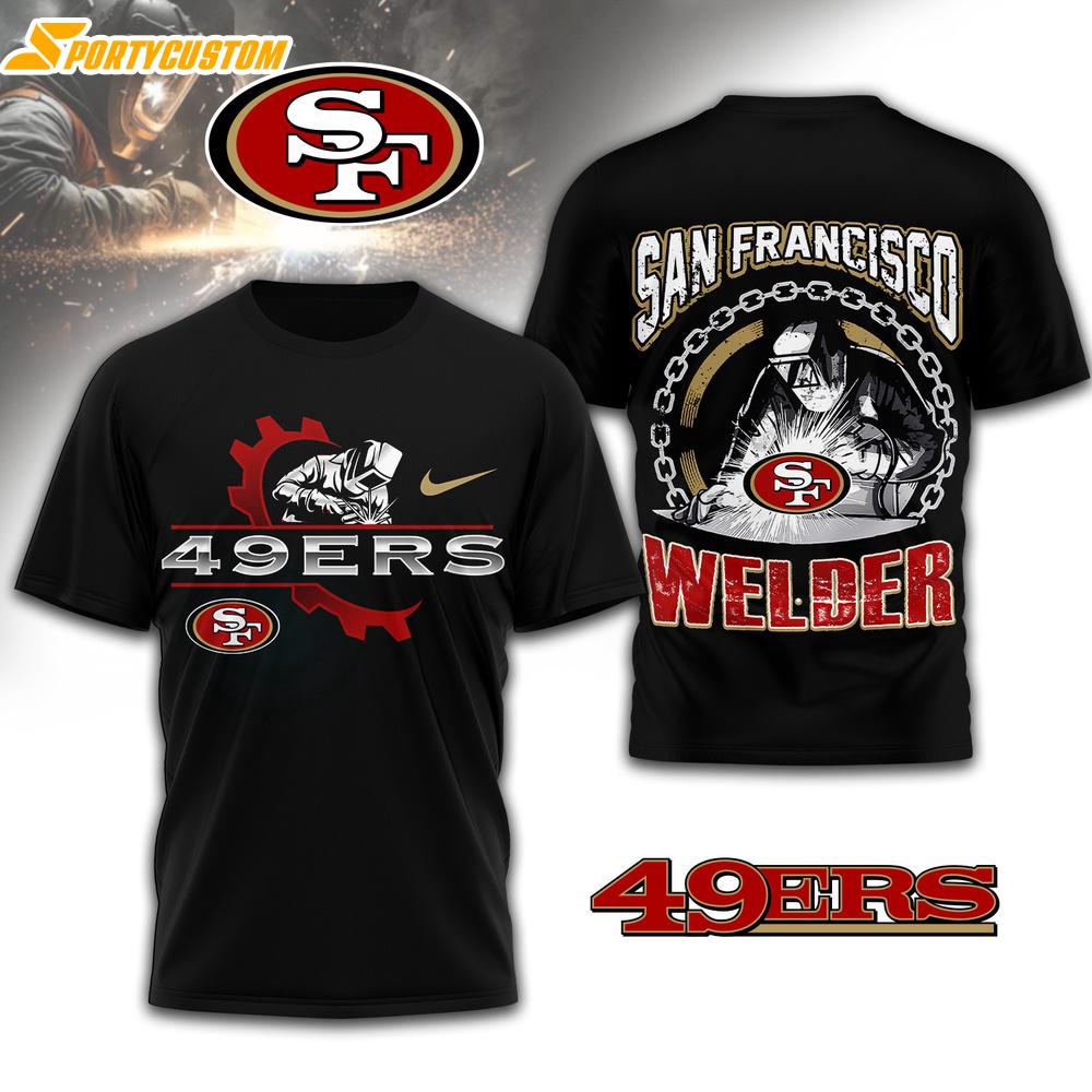 San Francisco 49ers NFL Welder 3D Shirt For Fans