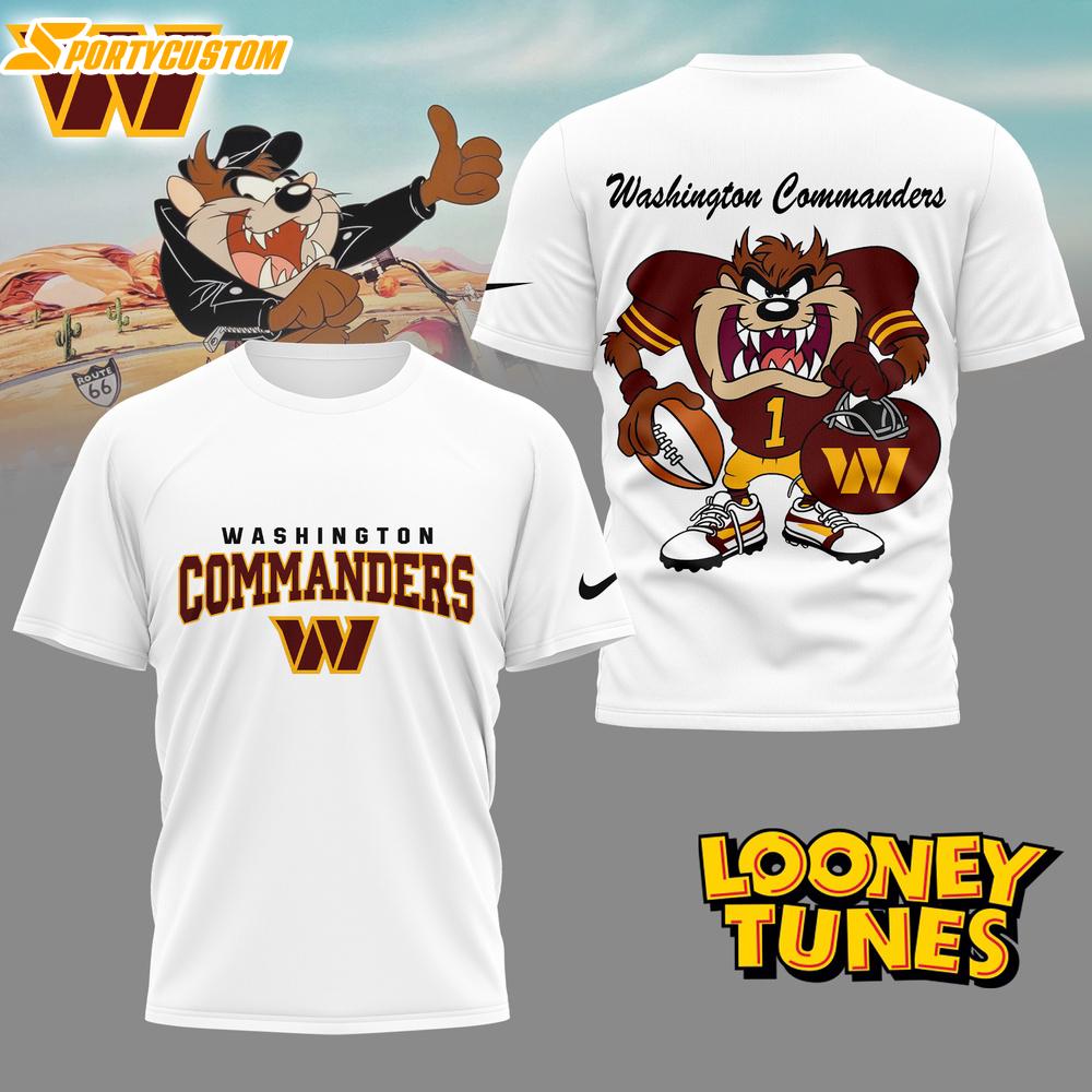 Washington Commanders NFL and Looney Tunes 3D Shirt For Fans