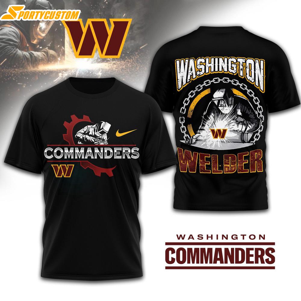 Washington Commanders NFL Welder 3D Shirt For Fans