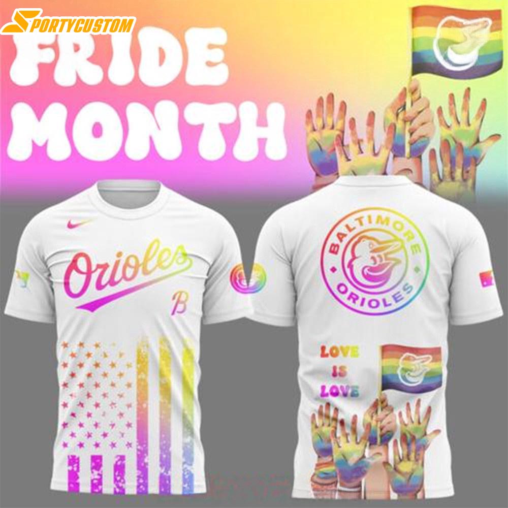 2025 Baltimore Orioles Pride Month Special Shirt