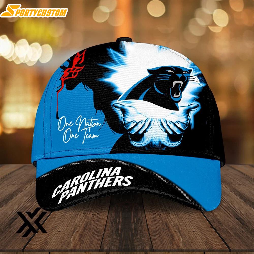 Carolina Panthers One Nation One Team Classic Baseball Cap For Fans