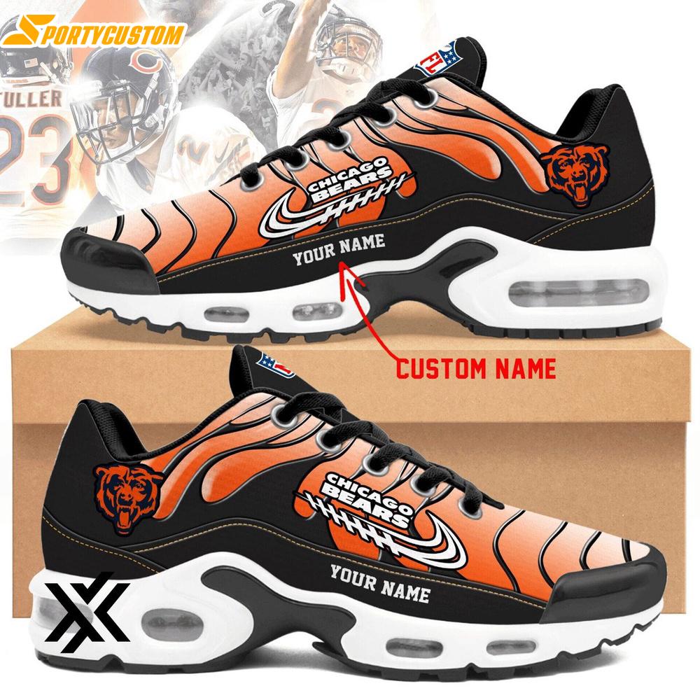 Custom Name Chicago Bears Team Air Max Plus Shoes For Fans