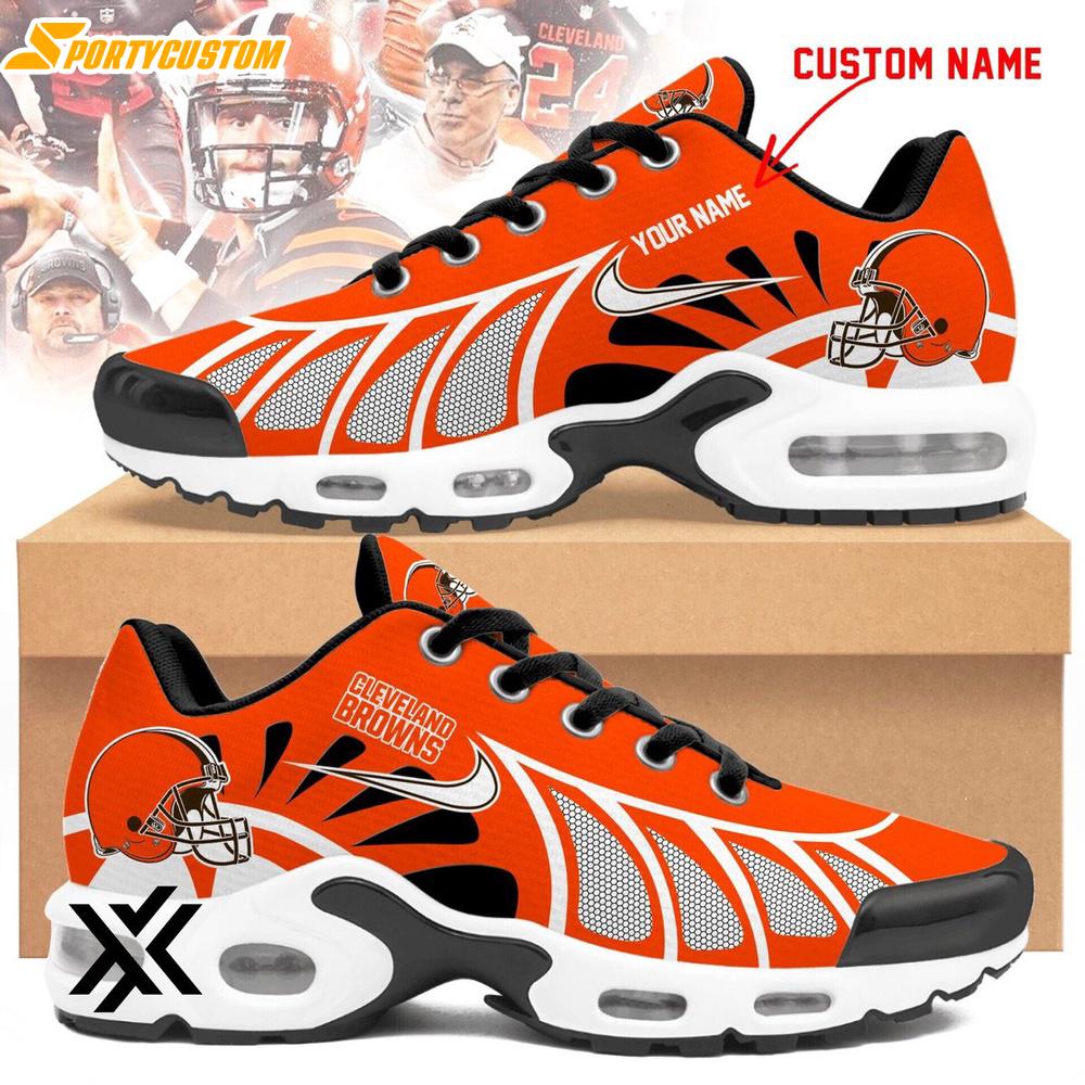 Custom Name Cleveland Browns Air Max Plus Shoes For Fans