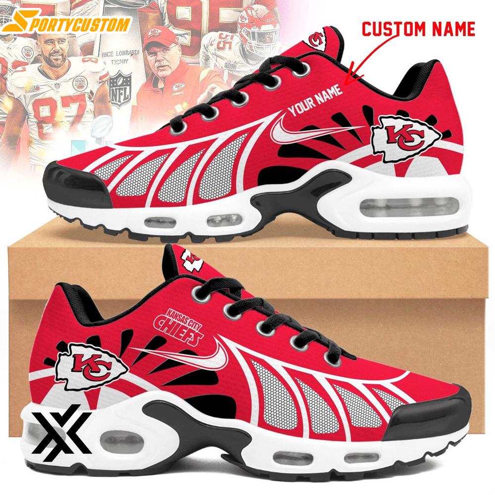 Custom Name Kansas City Chiefs Air Max Plus Shoes For Fans