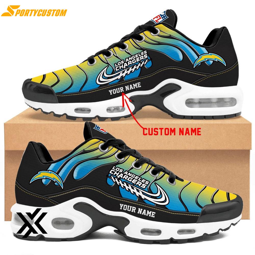 Custom Name Los Angeles Chargers Team Air Max Plus Shoes For Fans