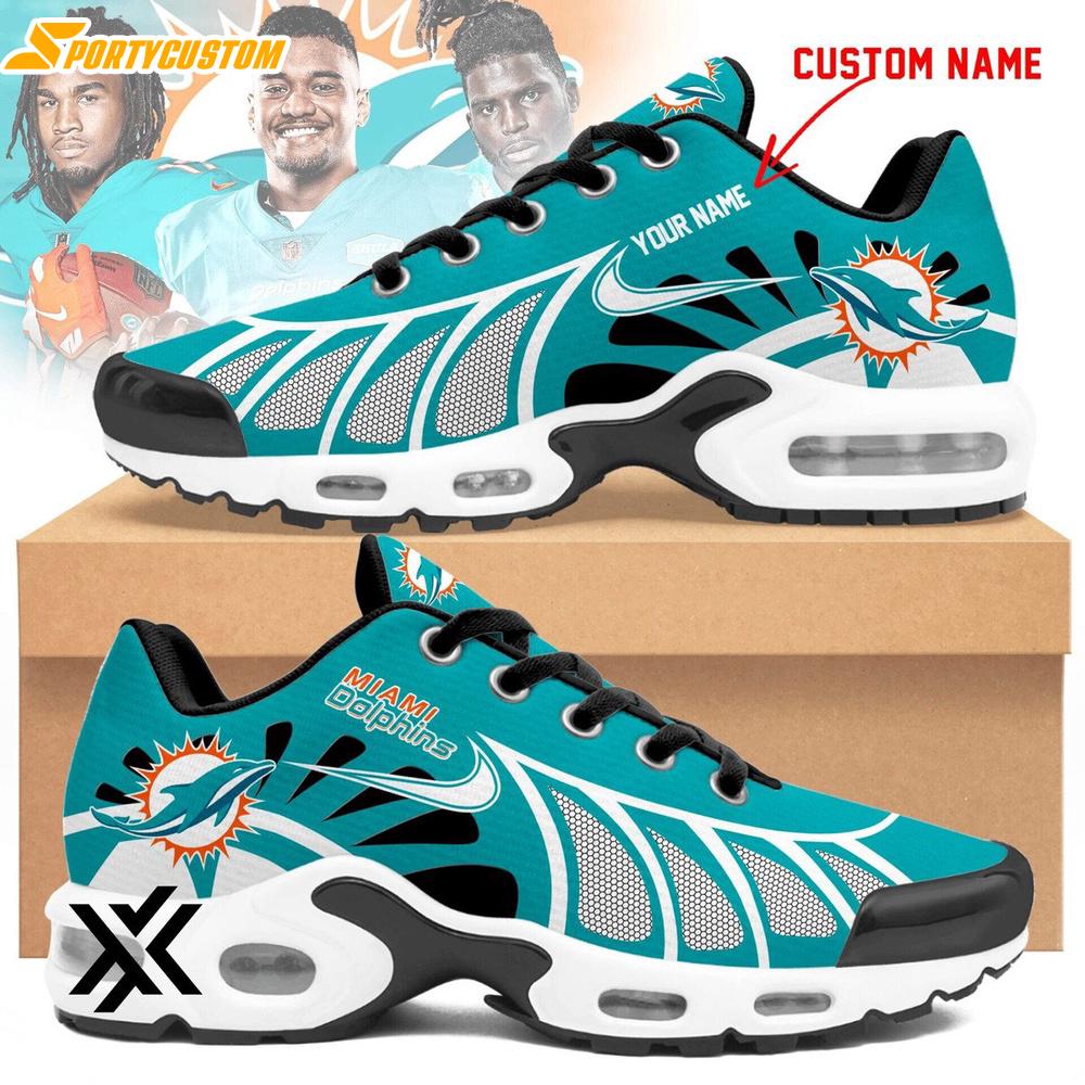 Custom Name Miami Dolphins Air Max Plus Shoes For Fans