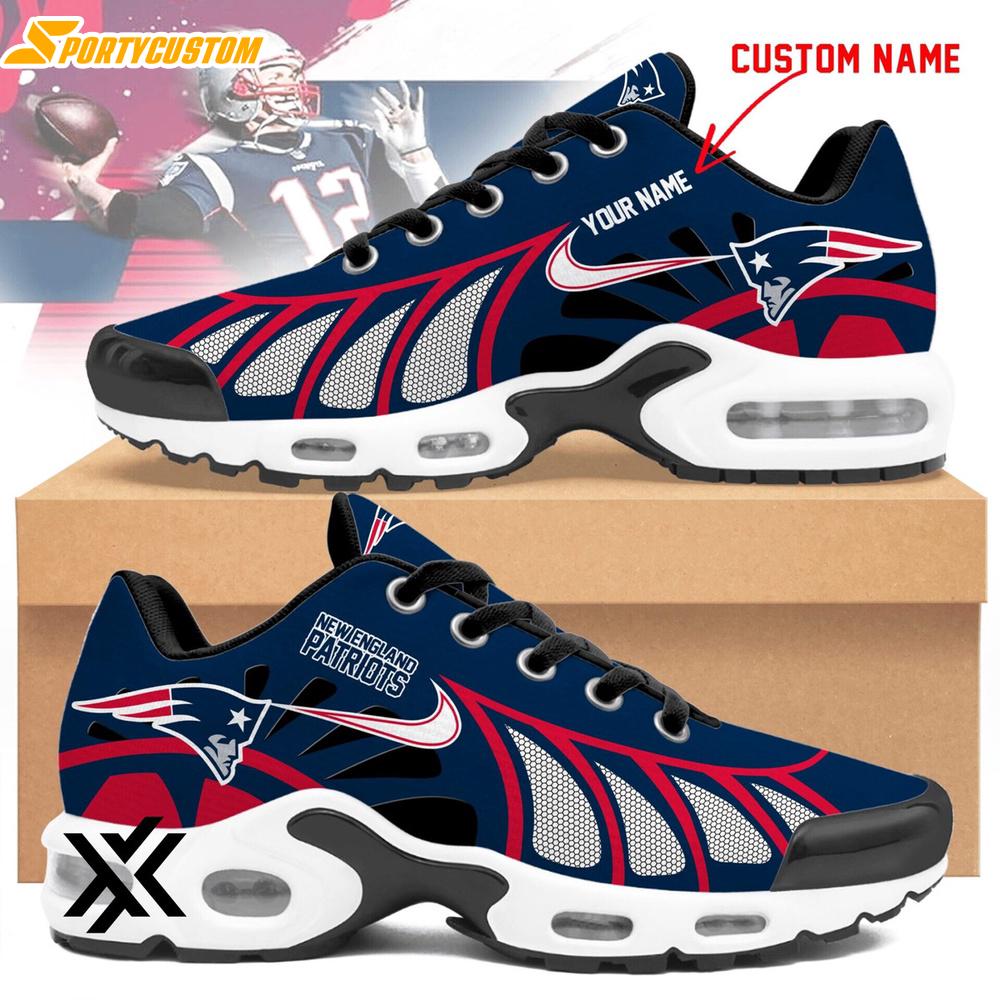 Custom Name New England Patriots Air Max Plus Shoes For Fans