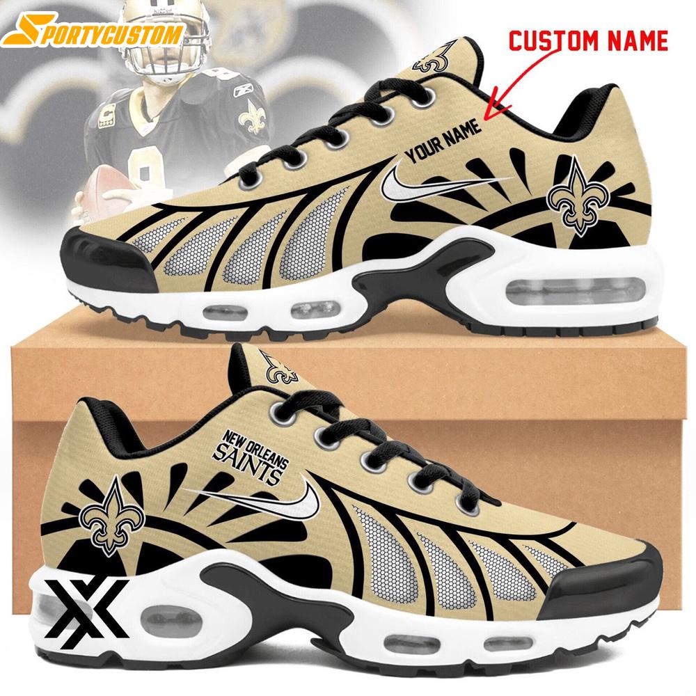 Custom Name New Orleans Saints Air Max Plus Shoes For Fans