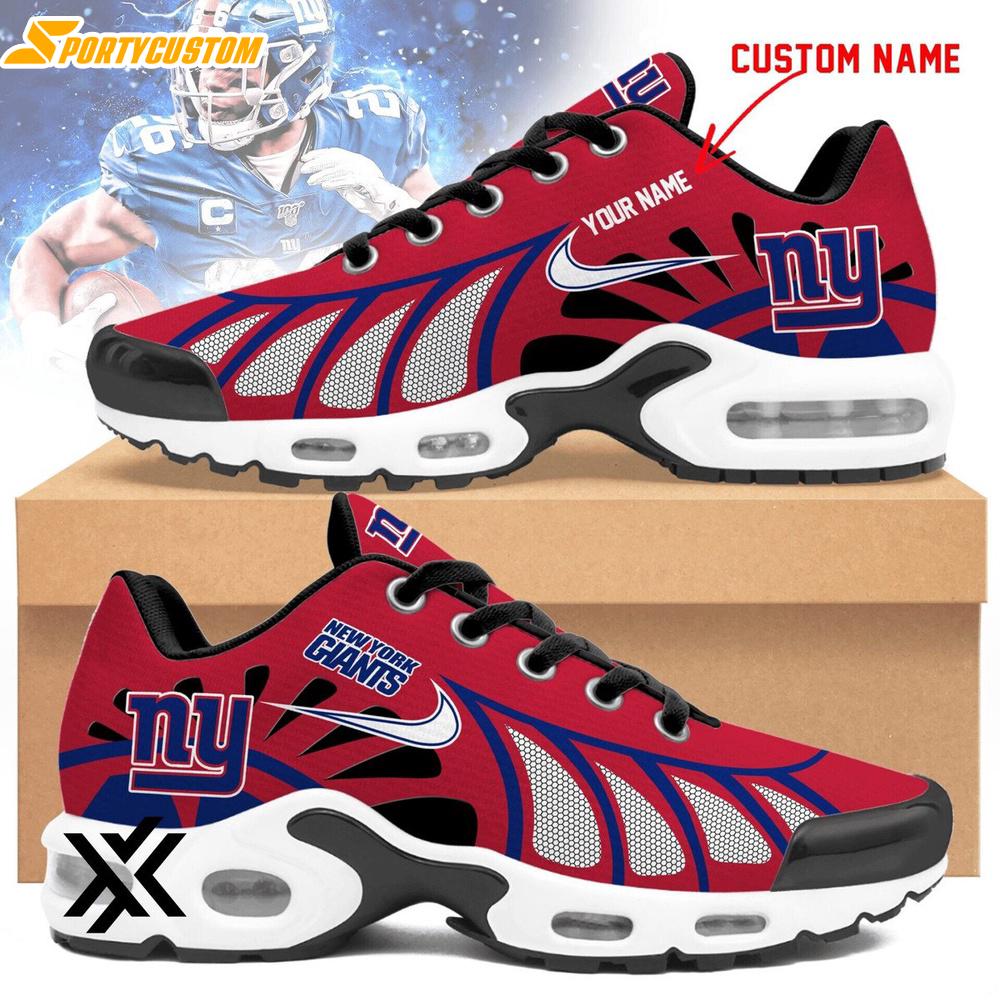 Custom Name New York Giants Air Max Plus Shoes For Fans