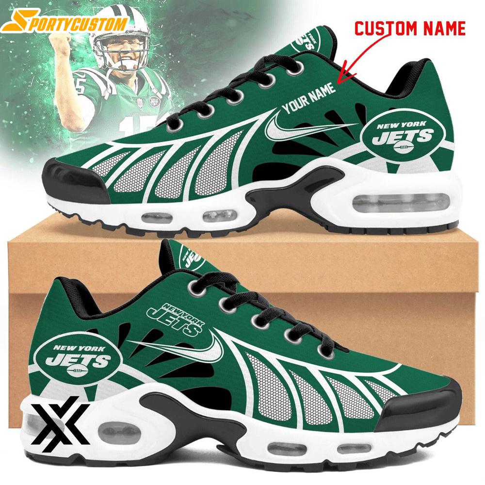 Custom Name New York Jets Air Max Plus Shoes For Fans