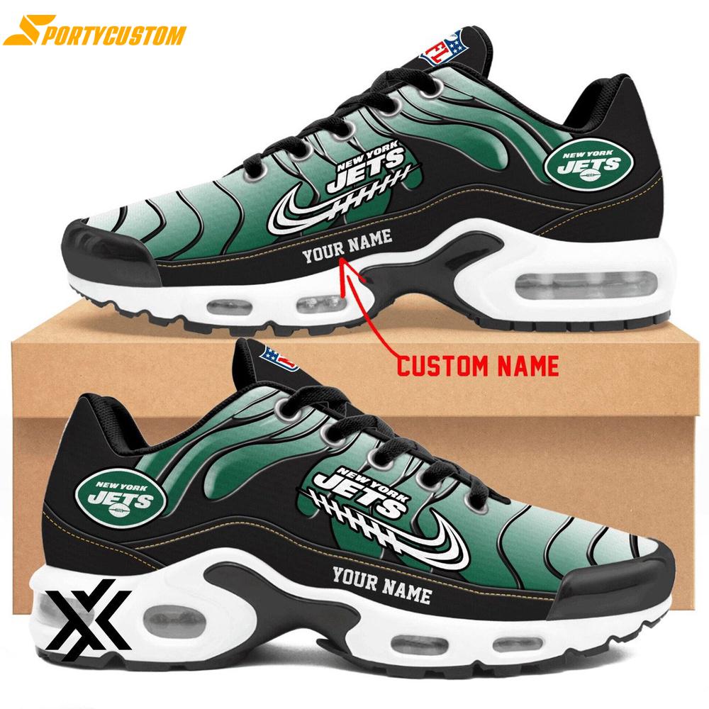 Custom Name New York Jets Team Air Max Plus Shoes For Fans