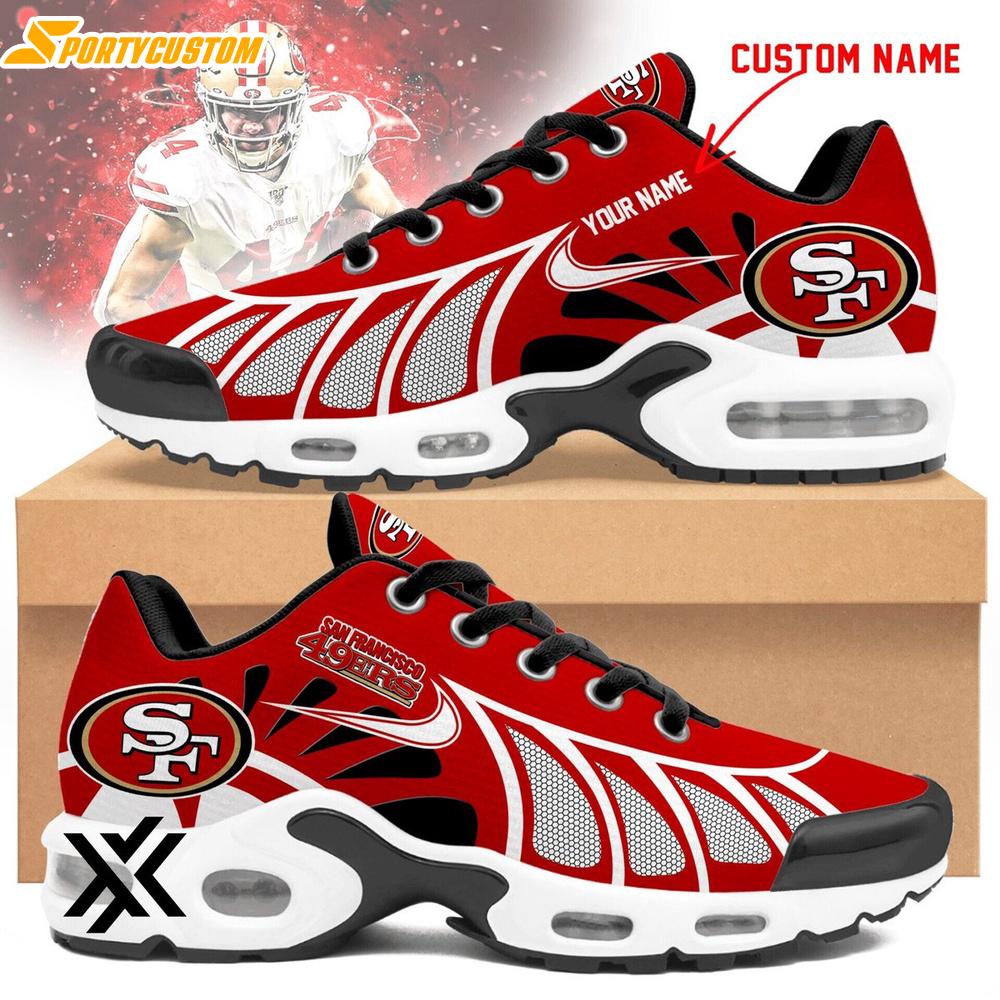 Custom Name San Francisco 49ers Air Max Plus Shoes For Fans