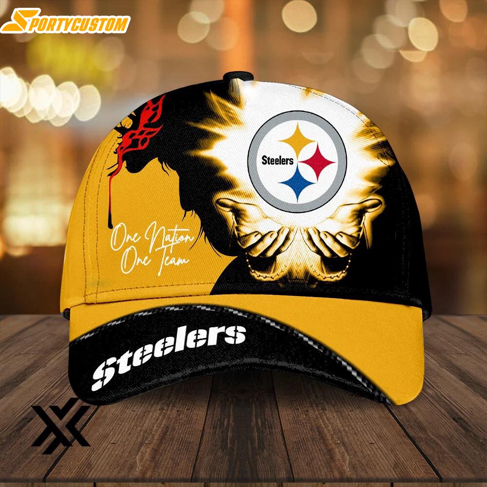 Pittsburgh Steelers One Nation One Team Classic Baseball Cap For Fans