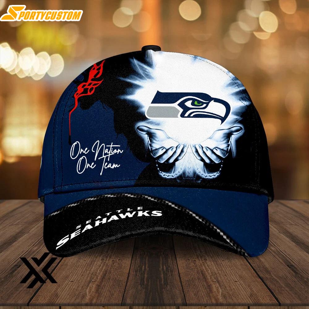 Seattle Seahawks One Nation One Team Classic Baseball Cap For Fans