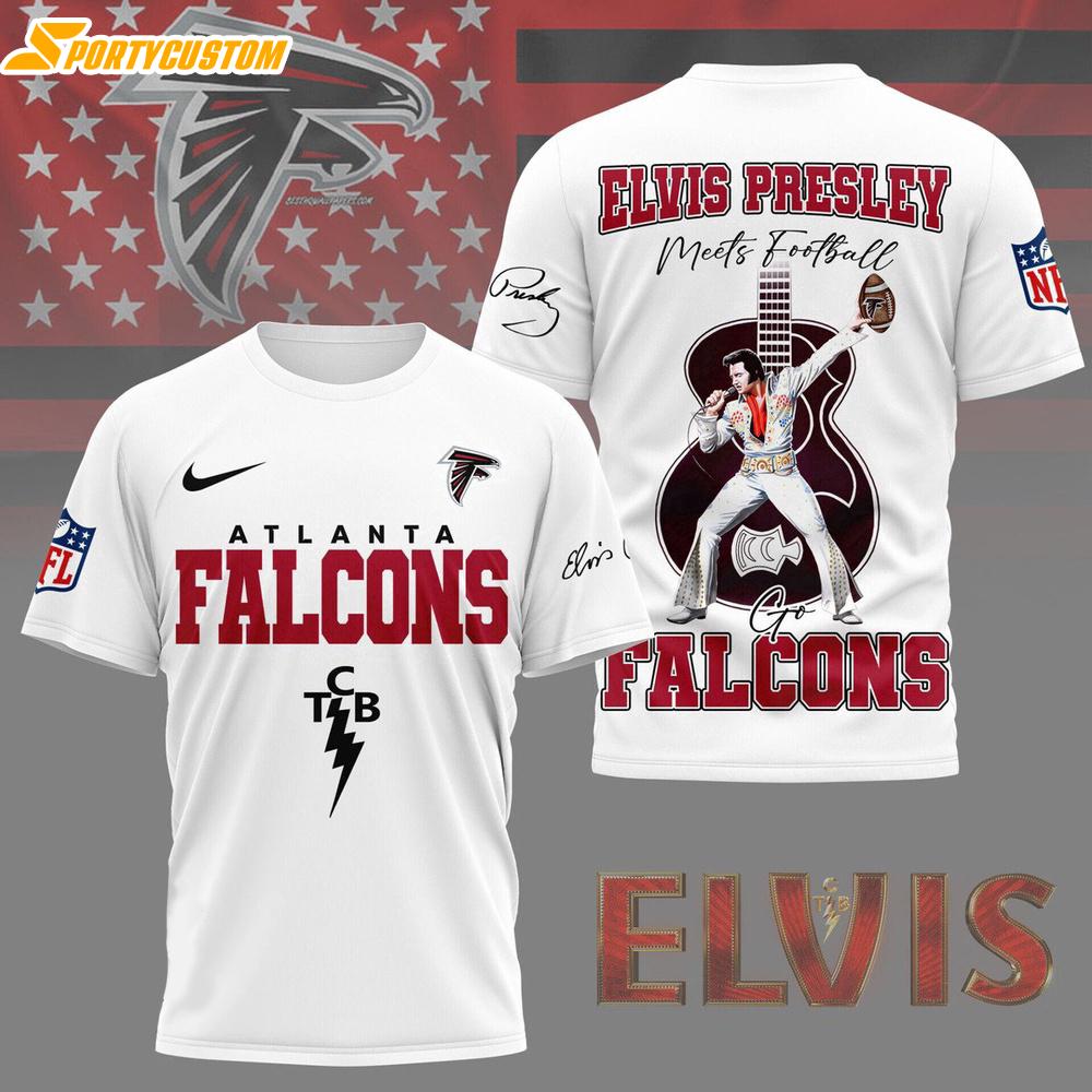Atlanta Falcons NFL Elvis Presley 3D Shirt Gift For Fans