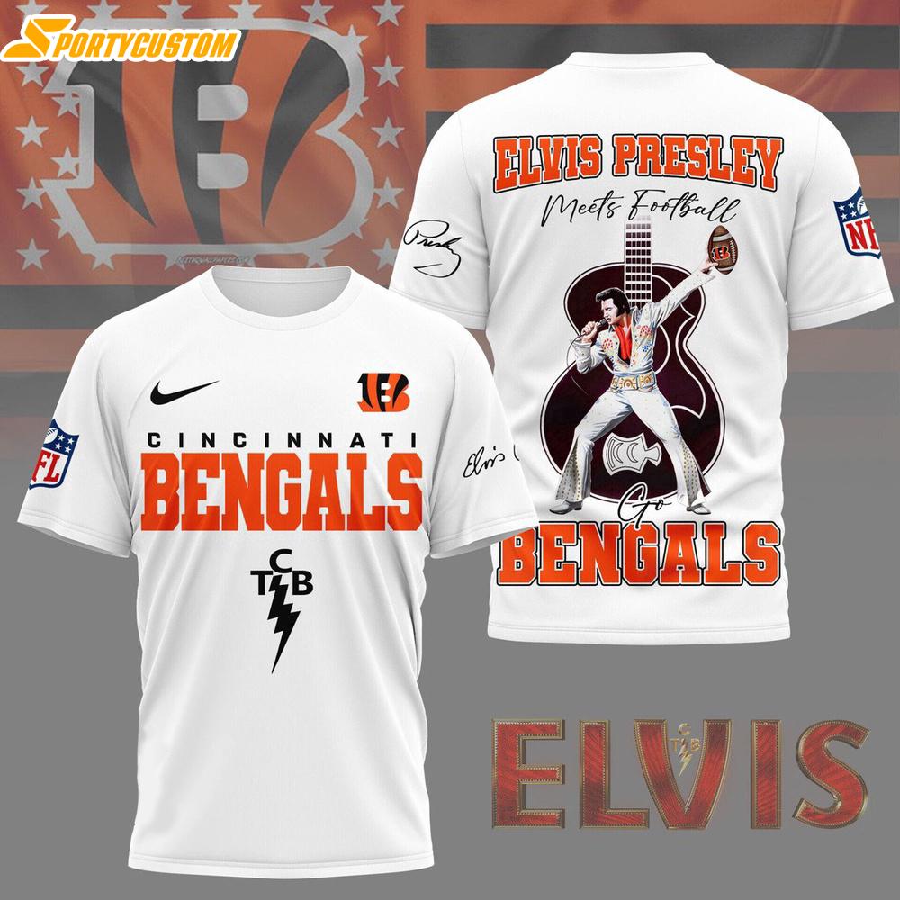 Cincinnati Bengals NFL Elvis Presley 3D Shirt Gift For Fans