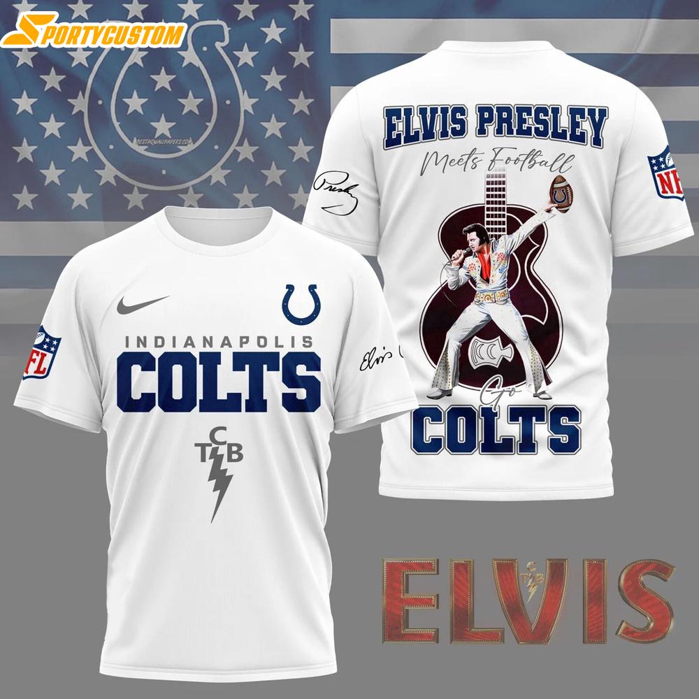 Indianapolis Colts NFL Elvis Presley 3D Shirt Gift For Fans