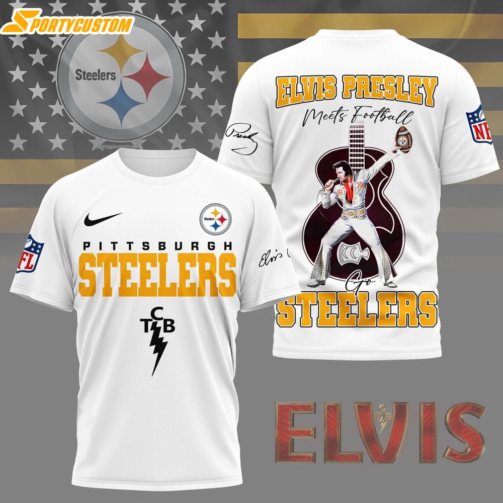 Pittsburgh Steelers NFL Elvis Presley 3D Shirt Gift For Fans