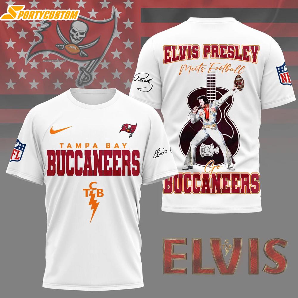 Tampa Bay Buccaneers NFL Elvis Presley 3D Shirt Gift For Fans