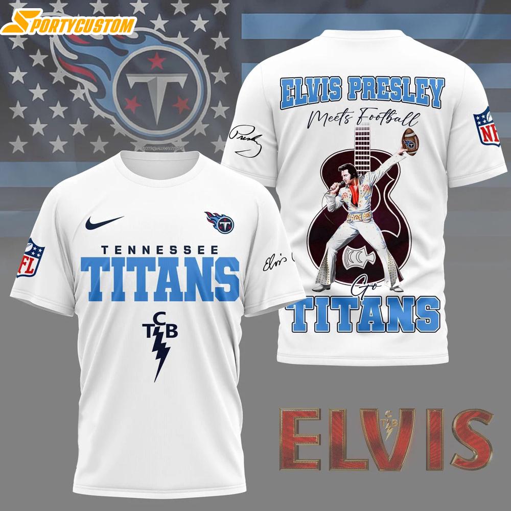Tennessee Titans NFL Elvis Presley 3D Shirt Gift For Fans