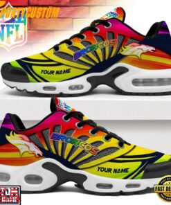 Custom Name Denver Broncos NFL Pride Month Air Max Plus Shoes For Fans