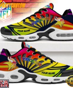 Custom Name Minnesota Vikings NFL Pride Month Air Max Plus Shoes For Fans