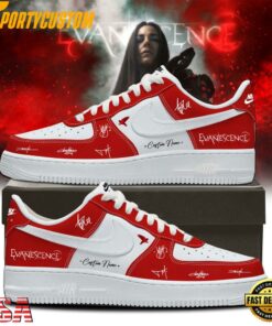 Evanescence Sanctuary 2026 World Tour Red Air Force 1 Shoes