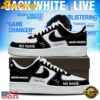 Jack White Live 2026 Signature Black Air Force 1 Shoes Running Sneakers Jack White Live 2026 Signature Black Air Force 1 Shoes