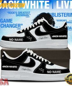 Jack White Live 2026 Signature Black Air Force 1 Shoes